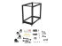 StarTech.com 18U 19" Open Frame Server Rack, 4 Post Adjustable Depth 22-40" Mobile, Free Standing Rolling Network/Computer Equipment Data Rack, Dell PowerEdge, HP ProLiant ThinkServer - Front