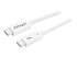 StarTech.com 1.6ft (50cm) Thunderbolt 3 Cable, 40Gbps, 100W PD, 4K/5K Video, Thunderbolt-Certified, Compatible w/ TB4/USB 3.2/DisplayPort - Right-angle