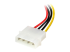 StarTech.com 6in 4 Pin LP4 to Left Angle SATA Power Cable Adapter - Close up