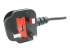 StarTech.com 3ft (1m) UK Laptop Power Cable, BS 1363 to C5 Clover Leaf, 2.5A 250V, 18AWG, Notebook/Laptop Replacement Cord, Printer Cable, UK Laptop Charger Cord, BS 1363 to IEC60320 C5 - Close up