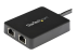 StarTech.com USB 3.0 to Dual Port Gigabit Ethernet Adapter w/ USB Port - Close up