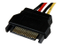 StarTech.com 12in SATA to LP4 Power Cable Adapter F/M - Close up