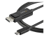 StarTech.com 6ft (2m) USB C to DisplayPort 1.2 Cable 4K 60Hz, Bidirectional DP to USB-C or USB-C to DP Reversible Video Adapter Cable, HBR2/HDR, USB Type C / Thunderbolt 3 Monitor Cable - Right-angle