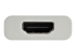 StarTech.com USB C to HDMI 2.0 Adapter with Power Delivery, 4K 60Hz USB Type-C to HDMI Display/Monitor Video Converter, 60W PD Pass-Through Charging Port, Thunderbolt 3 Compatible, White - Left side
