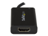StarTech.com USB C to HDMI 2.0 Adapter with Power Delivery, 4K 60Hz USB Type-C to HDMI Display/Monitor Video Converter, 60W PD Pass-Through Charging Port, Thunderbolt 3 Compatible, Black - Close up