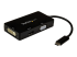 StarTech.com 4K USB C to HDMI, VGA & DVI Multi Port Video Display Adapter for Mac / Windows Laptop & Monitor (CDPVGDVHDBP) - Left-angle