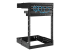 StarTech.com 15U 19" Wall Mount Network Rack, Adjustable Depth 12-20" 2 Post Open Frame Server Room Rack for AV/Data/ IT Communication/Computer Equipment/Switch with Cage Nuts & Screws - Left-angle