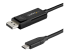StarTech.com 3ft/1m USB C to DisplayPort 1.4 Cable 8K 60Hz/4K, Bidirectional DP to USB-C or USB-C to DP Reversible Video Adapter Cable, HBR3/HDR/DSC, USB Type C/Thunderbolt 3 Monitor Cable - Right-angle