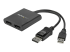 StarTech.com 2-Port Multi Monitor Adapter, DisplayPort 1.2 MST Hub, Dual 4K 30Hz or 1080p, USB Bus Powered, Video Splitter for Extended Desktop Mode on Windows Only, DP to 2x DP MST Hub - Right-angle