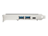StarTech.com 5-Port USB PCIe Card, 10Gbps USB 3.1 Gen 2 PCIe Card w/ 1x USB-C & 2x USB-A, 1x 2 Port IDC (Internal 5Gbps USB Header Expansion), USB C PCIe Card, PCI Express USB Controller - Left side