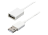 StarTech.com 1m White USB 2.0 Extension Cable Cord - Right-angle