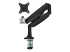 StarTech.com Desk Mount Monitor Arm, Heavy Duty Ergonomic VESA Monitor Arm, Single Display up to 9kg, Full Motion, Height Adjustable, Articulating, Aluminum, C-Clamp/Grommet, Black - Front
