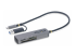 StarTech.com USB 3.0 Multi-Media Memory Card Reader, SD/microSD/CompactFlash Card Reader, Portable USB 5Gbps Card Adapter, External USB-C Card Reader with Attached USB-A Adapter - Left-angle