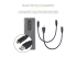 StarTech.com USB-C 10Gbps to M.2 NVMe or M.2 SATA SSD Enclosure, Tool-free M.2 PCIe/SATA NGFF SSD Enclosure, Portable Aluminum Case, USB Type-C & USB-A Host Cables, For 2230/2242/2260/2280 - Front