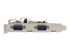 StarTech.com 4 Port Native PCI Express RS232 Serial Adapter Card with 16550 UART - Left side