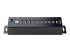 StarTech.com 10-Port Industrial USB 2.0 Hub, Rugged USB Hub w/15kV Air/8kV Contact ESD Level 4 Protection, DIN/Wall/Desk Mountable USB-A Hub, Multiport USB Hub with Locking Ports - Left-angle