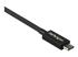 StarTech.com 2.6ft (80cm) Thunderbolt 3 Cable, 40Gbps, 100W PD, 4K/5K Video, Thunderbolt-Certified, Compatible w/ TB4/USB 3.2/DisplayPort - Close up