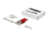 StarTech.com Dual M.2 PCIe SSD Adapter Card, x8 / x16 Dual NVMe or AHCI M.2 SSD to PCI Express 3.0, M.2 NGFF PCIe (M-Key) Compatible, Vented, Supports 2242, 2260, 2280, JBOD, Mac & PC - Left-angle