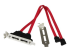 StarTech.com 2 Port Low Profile SATA to eSATA Plate Adapter (ESATAPLT2LP) - Front