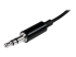 StarTech.com Black Slim Mini Jack Headphone Splitter Cable Adapter - Close up