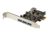 StarTech.com 4 Port PCI Express USB 3.0 Card - Left-angle