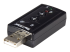 StarTech.com Virtual 7.1 USB Stereo Audio Adapter External Sound Card - Right-angle