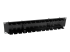 StarTech.com 2U Double-Sided Horizontal Cable Management Panel with Finger Duct & D-Ring Hooks - Back