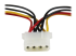StarTech.com LP4 to SATA Power Cable Adapter with Floppy Power (LP4SATAFMD) - Close up