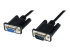 StarTech.com 1m Black DB9 RS232 Serial Null Modem Cable F/M - Right-angle