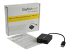 StarTech.com USB to Fiber Optic Converter, 100Mbps, USB 2.0 to Fiber Network Adapter, 100BASE-FX SC Female Duplex Multimode Fiber/MMF Compatible, 2Km, Compact USB to Fiber LAN Adapter - Left-angle