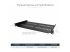 StarTech.com 1U Vented Server Rack Cabinet Shelf, 10in Deep Fixed Cantilever Tray, Rackmount Shelf for 19" AV/Data/Network Equipment Enclosure with Cage Nuts & Screws, 44lbs Weight Cap. - Right-angle