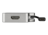 StarTech.com USB C Multiport Video Adapter with HDMI, VGA, Mini DisplayPort or DVI, USB Type C Monitor Adapter to HDMI 2.0 or mDP 1.2 (4K 60Hz), VGA or DVI (1080p), Space Gray Aluminum - Right side