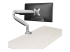 StarTech.com Desk Mount Monitor Arm, Heavy Duty Ergonomic VESA Monitor Arm, Single Display up to 9kg, Full Motion, Height Adjustable, Articulating, Aluminum, C-Clamp/Grommet, Silver - Back