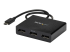 StarTech.com 3 Port Multi Monitor Adapter USB-C to 3x DisplayPort 1.2 Video Splitter USB Type-C to DP MST Hub, Dual 4K 30Hz or Triple 1080p, Compatible with Thunderbolt 3, Windows Only - Right-angle