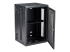 StarTech.com 18U 19" Wall Mount Network Cabinet, 16" Deep Hinged Locking IT Network Switch Depth Enclosure, Assembled Vented Computer Equipment Data Rack with Shelf & Flexible Side Panels - Left-angle