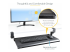 StarTech.com Under-Desk Keyboard Tray, Clamp-on Keyboard Holder, Supports up to 12kg (26.5lb), Sliding Keyboard and Mouse Drawer with C-Clamps, Height Adjustable Keyboard Tray - Left-angle