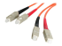 StarTech.com 2m (6.6ft) SC to SC OM1 Multimode Fiber Optic Cable, 62.5/125 Fiber Size, 10G Networks, LSZH Fiber Patch Cord - Right-angle