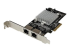 StarTech.com Dual Port PCI Express (PCIe x4) Gigabit Ethernet Server Adapter - Left-angle