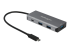 StarTech.com 4 Port USB C Hub (10Gbps) to 3x USB-A & 1x USB-C, 100W Power Delivery Passthrough Charging, Compact/Portable USB 3.1 Gen 2/USB 3.2 Gen 2 Type C Laptop Adapter, Works w/ TB3 - Right-angle