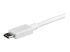 StarTech.com 3ft/1m USB C to DisplayPort 1.2 Cable 4K 60Hz, USB-C to DisplayPort Adapter Cable HBR2, USB Type-C DP Alt Mode to DP Monitor Video Cable, Compatible with Thunderbolt 3, White - Close up