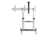 StarTech.com Dual TV Cart for 37-60in VESA TVs up to 110lb (50kg) each, Height Adjustable TV Mount, Mobile Display Cart w/ Webcam & Equipment Shelves, Lockable Casters, TV Cart on Wheels - Close up