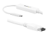 StarTech.com 9.8ft/3m USB C to DisplayPort 1.2 Cable 4K 60Hz, USB-C to DisplayPort Adapter Cable HBR2, USB Type-C DP Alt Mode to DP Monitor Video Cable, Compatible w/ Thunderbolt 3, White - Left-angle
