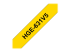 Brother HGE-631V5 - Black on yellow - Front