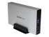 StarTech.com 3.5in Silver Aluminum USB 3.0 External SATA III SSD / HDD Enclosure with UASP - Right-angle