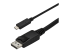 StarTech.com 9.8ft/3m USB C to DisplayPort 1.2 Cable 4K 60Hz, USB-C to DisplayPort Adapter Cable HBR2, USB Type-C DP Alt Mode to DP Monitor Video Cable, Compatible w/ Thunderbolt 3, Black - Right-angle