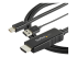 StarTech.com 3ft (1m) HDMI to Mini DisplayPort Cable 4K 30Hz, Active HDMI to mDP Adapter Converter Cable with Audio, USB Powered, Mac & Windows, HDMI Male to mDP Male Video Adapter Cable - Right-angle