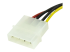 StarTech.com 6in 4 Pin LP4 to SATA Power Cable Adapter - Close up