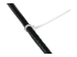 StarTech.com 10cm(4") Cable Ties, 2mm(1/16") wide, 22mm(7/8") Bundle Diameter, 8kg(18lb) Tensile Strength, Nylon Self Locking Zip Ties with Curved Tip, 94V-2/UL Listed, 100 Pack, White - Close up