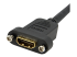 StarTech.com 3ft HDMI Female to Male Adapter, 4K High Speed Panel Mount HDMI Cable, 4K 30Hz UHD HDMI, 10.2 Gbps Bandwdith, 4K HDMI 1.4 Video, HDCP 1.4, HDMI Female to HDMI Male Cable - Close up