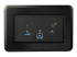 StarTech.com Conference Room Docking Station, Universal Laptop Dock, 4K HDMI, 60W Power Delivery, USB Hub, GbE, Audio, In-Table Connectivity Box For Huddle/Boardroom Collaboration Space - Front